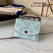 LV IRIS XS WALLET SKY BLUE M67498 SIZE 9.8 x 7.8 x 1 CM - 1
