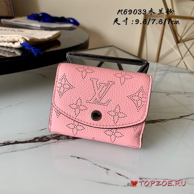 LV IRIS XS WALLET PINK M67498 SIZE 9.8 x 7.8 x 1 CM - 1