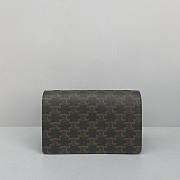 CELINE WALLET ON STRAP IN TRIOMPHE CANVAS 10D852 SIZE 20 x 13 x 6 CM - 3