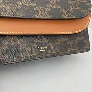 CELINE WALLET ON STRAP IN TRIOMPHE CANVAS 10D852 SIZE 20 x 13 x 6 CM - 2