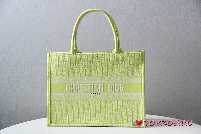 DIOR SMALL BOOK TOTE ZODIAC EMBROIDERY M1296 SIZE 36x28x16 CM - 1