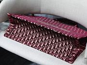 DIOR BOOK TOTE BURGUNDY OBLIQUE EMBROIDERY M1286 SIZE 41.5 x 34.5 x 16 CM - 2