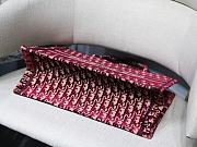 DIOR BOOK TOTE BURGUNDY OBLIQUE EMBROIDERY M1296 SIZE 36 x 28 x 16 CM - 6