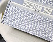DIOR BOOK TOTE GRAY OBLIQUE EMBROIDERY M1296 SIZE 36 x 28 x 16 CM - 3