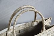 DIOR BOOK TOTE BEIGE M1296 SIZE 36.5 x 28 x 17.5 CM - 5