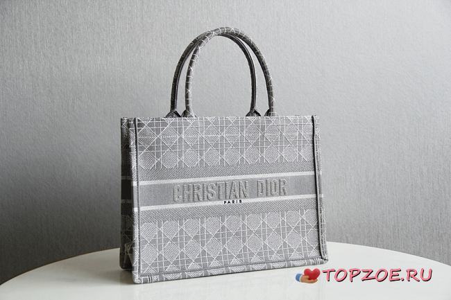 DIOR BOOK TOTE GRAY M1296 SIZE 36.5 x 28 x 17.5 CM - 1