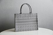 DIOR BOOK TOTE GRAY M1296 SIZE 36.5 x 28 x 17.5 CM - 3