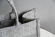 DIOR BOOK TOTE GRAY M1296 SIZE 36.5 x 28 x 17.5 CM - 6