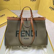 FENDI PEEKABOO X-TOTE KHAKI 8BH374 SIZE 41 x 29 x 14 CM - 6