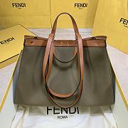 FENDI PEEKABOO X-TOTE KHAKI 8BH374 SIZE 41 x 29 x 14 CM - 2