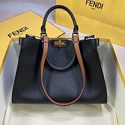 FENDI PEEKABOO X SMALL LEATHER BLACK 8BH377 SIZE 35 x 26 x 13 CM - 1