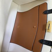 FENDI PEEKABOO X SMALL LEATHER BLACK 8BH377 SIZE 35 x 26 x 13 CM - 6