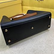 FENDI PEEKABOO X SMALL LEATHER BLACK 8BH377 SIZE 35 x 26 x 13 CM - 3