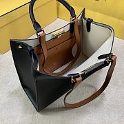 FENDI PEEKABOO X SMALL LEATHER BLACK 8BH377 SIZE 35 x 26 x 13 CM - 2