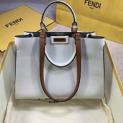 FENDI PEEKABOO X SMALL LEATHER WHITE 8BH377 SIZE 35 x 26 x 13 CM - 6
