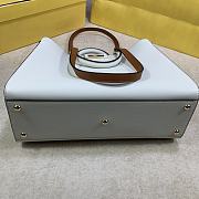 FENDI PEEKABOO X SMALL LEATHER WHITE 8BH377 SIZE 35 x 26 x 13 CM - 4