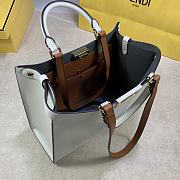 FENDI PEEKABOO X SMALL LEATHER WHITE 8BH377 SIZE 35 x 26 x 13 CM - 2