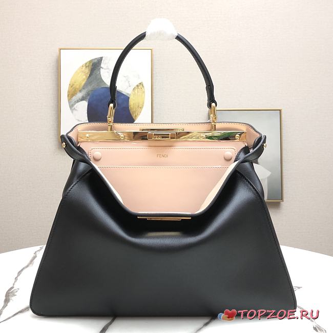 FENDI PEEKABOO ISEEU BLACK 8BN321 SIZE 33.5 x 25.5 x 13 CM  - 1