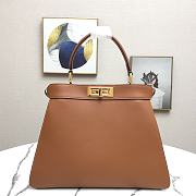 FENDI PEEKABOO ISEEU BROWN 8BN321 SIZE 33.5 x 25.5 x 13 CM - 6