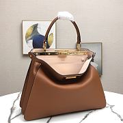 FENDI PEEKABOO ISEEU BROWN 8BN321 SIZE 33.5 x 25.5 x 13 CM - 5