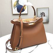 FENDI PEEKABOO ISEEU BROWN 8BN321 SIZE 33.5 x 25.5 x 13 CM - 4