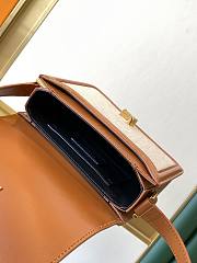 YSL SOLFERINO MEDIUM SATCHEL NATURAL BEIGE & BRICK 634305 SIZE 23x16x6 CM - 3