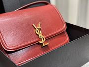 YSL SOLFERINO MEDIUM SATCHEL MAROON RED 634305 SIZE 23x16x6 CM - 2