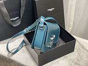 YSL SOLFERINO MEDIUM SATCHEL TURQUOISE GREEN 634305 SIZE 23x16x6 CM - 4