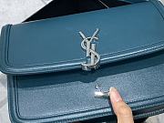YSL SOLFERINO MEDIUM SATCHEL TURQUOISE GREEN 634305 SIZE 23x16x6 CM - 3