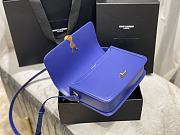 YSL SOLFERINO MEDIUM SATCHEL ELECTRIC BLUE 634305 SIZE 23x16x6 CM - 6