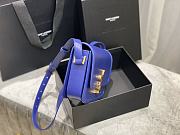 YSL SOLFERINO MEDIUM SATCHEL ELECTRIC BLUE 634305 SIZE 23x16x6 CM - 5