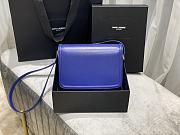 YSL SOLFERINO MEDIUM SATCHEL ELECTRIC BLUE 634305 SIZE 23x16x6 CM - 3