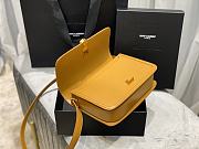 YSL SOLFERINO MEDIUM SATCHEL CARAMEL 634305 SIZE 23x16x6 CM - 3