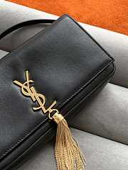 YSL KATE 99 WITH TASSEL BLACK LEATHER 604276 SIZE 26 x 13.5 x 4.5 CM - 5