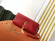 YSL KATE 99 WITH TASSEL RED LEATHER 604276 SIZE 26 x 13.5 x 4.5 CM - 1