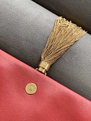 YSL KATE 99 WITH TASSEL RED LEATHER 604276 SIZE 26 x 13.5 x 4.5 CM - 3