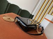 YSL KATE 99 WITH TASSEL BLACK PATENT LEATHER 604276 SIZE 26 x 13.5 x 4.5 CM - 2