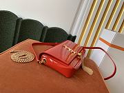 YSL KATE 99 WITH TASSEL RED PATENT LEATHER 604276 SIZE 26 x 13.5 x 4.5 CM - 3