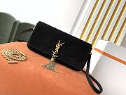 YSL KATE 99 WITH TASSEL BLACK SUEDE 604276 SIZE 26 x 13.5 x 4.5 CM - 1