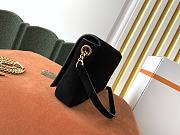YSL KATE 99 WITH TASSEL BLACK SUEDE 604276 SIZE 26 x 13.5 x 4.5 CM - 2