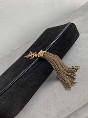 YSL KATE 99 WITH TASSEL BLACK SUEDE 604276 SIZE 26 x 13.5 x 4.5 CM - 4