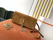YSL KATE 99 WITH TASSEL CARAMEL SUEDE 604276 SIZE 26 x 13.5 x 4.5 CM - 1