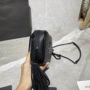 YSL LOU MINI CAMERA BAG BLACK 585040 SIZE 18×10×5 CM - 2