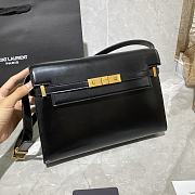 YSL MANHATTAN BLACK SMOOTH LEATHER 579271 SIZE 29x20.5x7 CM - 6
