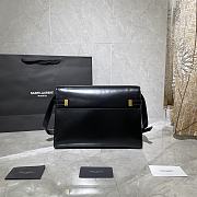 YSL MANHATTAN BLACK SMOOTH LEATHER 579271 SIZE 29x20.5x7 CM - 2