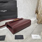 YSL MANHATTAN BORDEAUX SMOOTH LEATHER 579271 SIZE 29x20.5x7 CM - 3