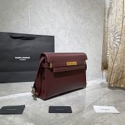YSL MANHATTAN BORDEAUX SMOOTH LEATHER 579271 SIZE 29x20.5x7 CM - 4