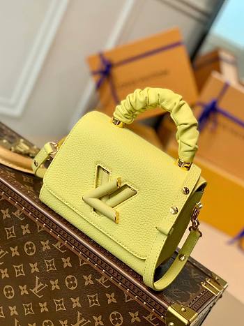 LV TWIST PM GINGER YELLOW M58571 SIZE 18 x 13 x 8 CM