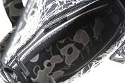 DIOR MEDIUM LADY D-LITE BLACK & WHITE M0565 SIZE 24 x 20 x 11  - 3