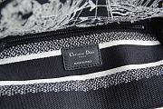 DIOR MEDIUM LADY D-LITE BLACK & WHITE M0565 SIZE 24 x 20 x 11  - 2